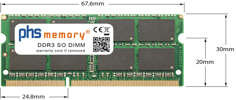 8 Gb 1600MHz DDR3 PC3L-12800S 204 Pin 1.35V