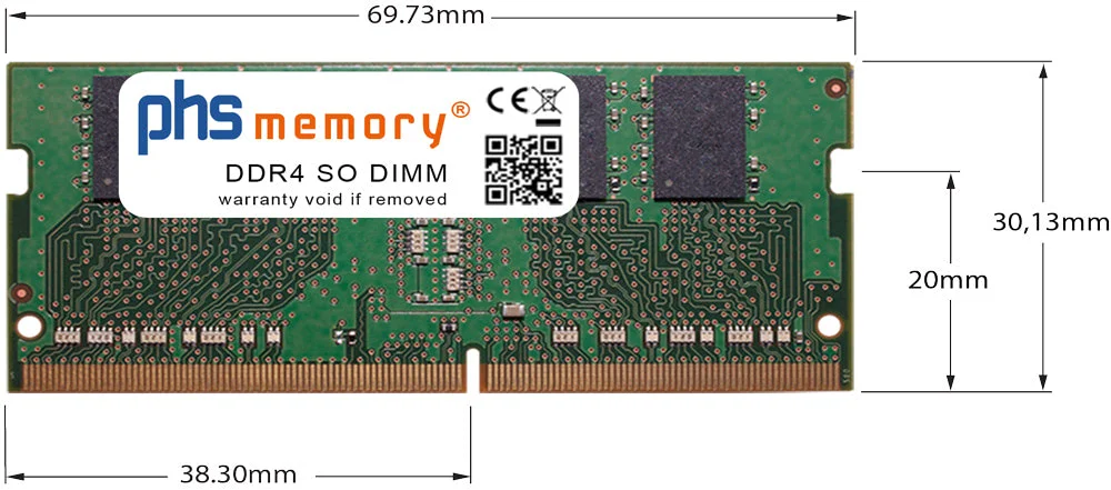 8 Gb 3200MHz DDR4 PC4-25600 260 Pin 1,2V